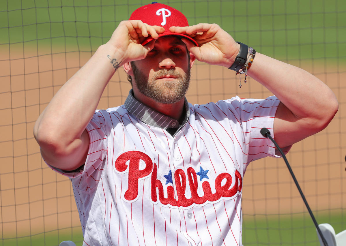 Bryce Harper's Phillies Jersey Sets Sales Record Within 24 Hours of Launch, News, Scores, Highlights, Stats, and Rumors