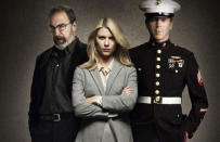 <p>A l’origine, la série <i>Homeland</i> était centrée sur Nicholas Brody, un soldat qui revient après 8 ans de captivité. Brody était d’ailleurs soupçonné de terrorisme par l’agent Carrie Mathieson. </p><p>Après 3 saisons de courses-poursuites (et de romance), Brody meurt la corde au cou.</p><p>Les fans et les critiques pensaient qu’<i>Homeland</i> ne survivrait pas à ce départ. <br></p><p>Pourtant, le thriller politique a su se renouveler et s’apprête à entamer sa 6<sup>ème</sup> saison.</p><p><b>Copyright : Showtime</b><br></p>