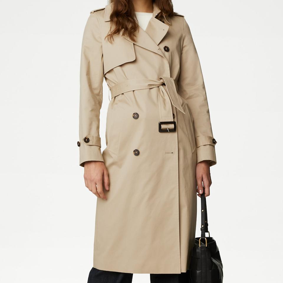 M&S Longline Trench Coat