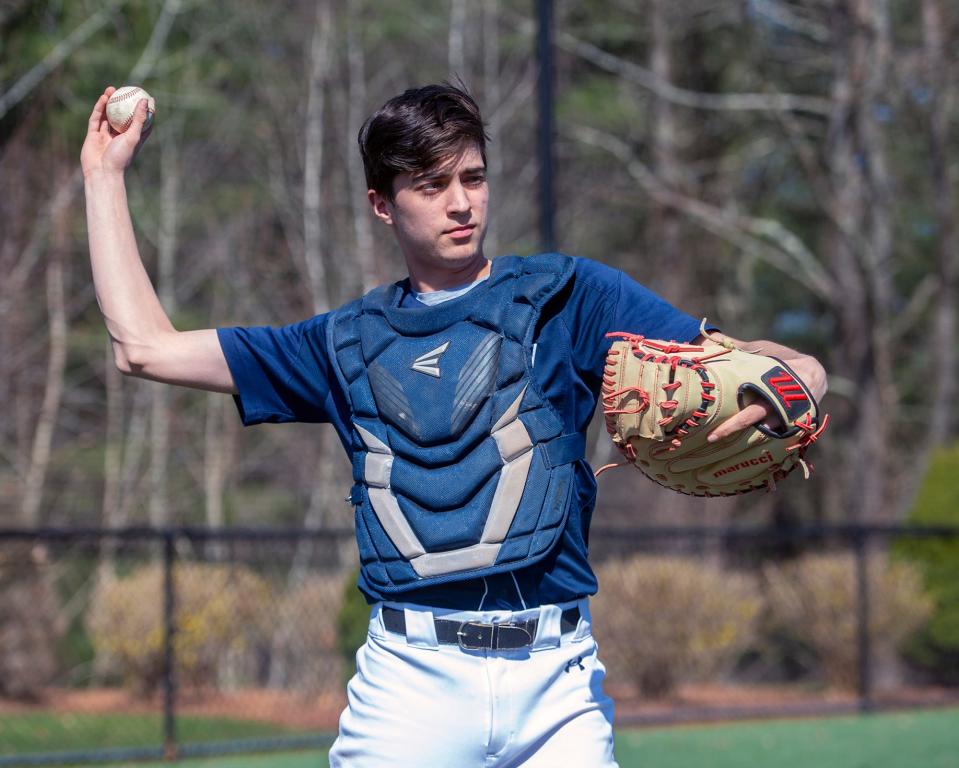 Medway High School junior baseball captain Jason Bedard, April 9, 2024.