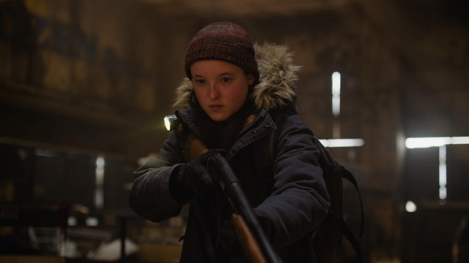 Ellie (Bella Ramsey) in The Last of Us season two.