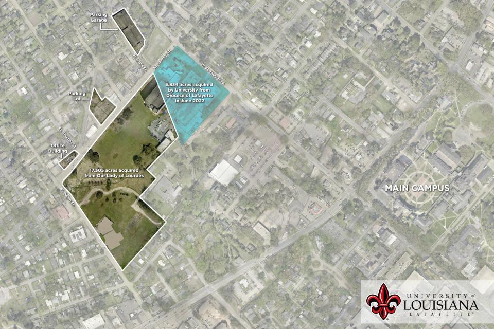 The University of Louisiana at Lafayette finalized a purchase of more than 19 acres of land from the Our Lady of Lourdes Regional Medical Center.