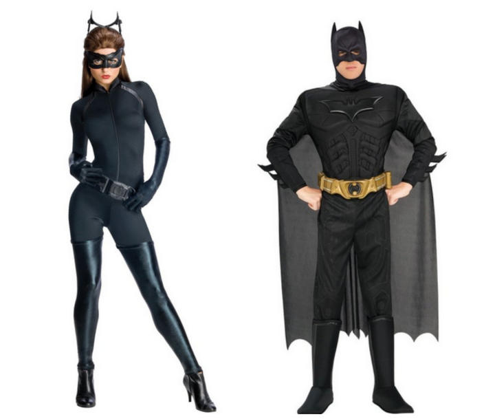 Batman and batwoman Halloween costumes