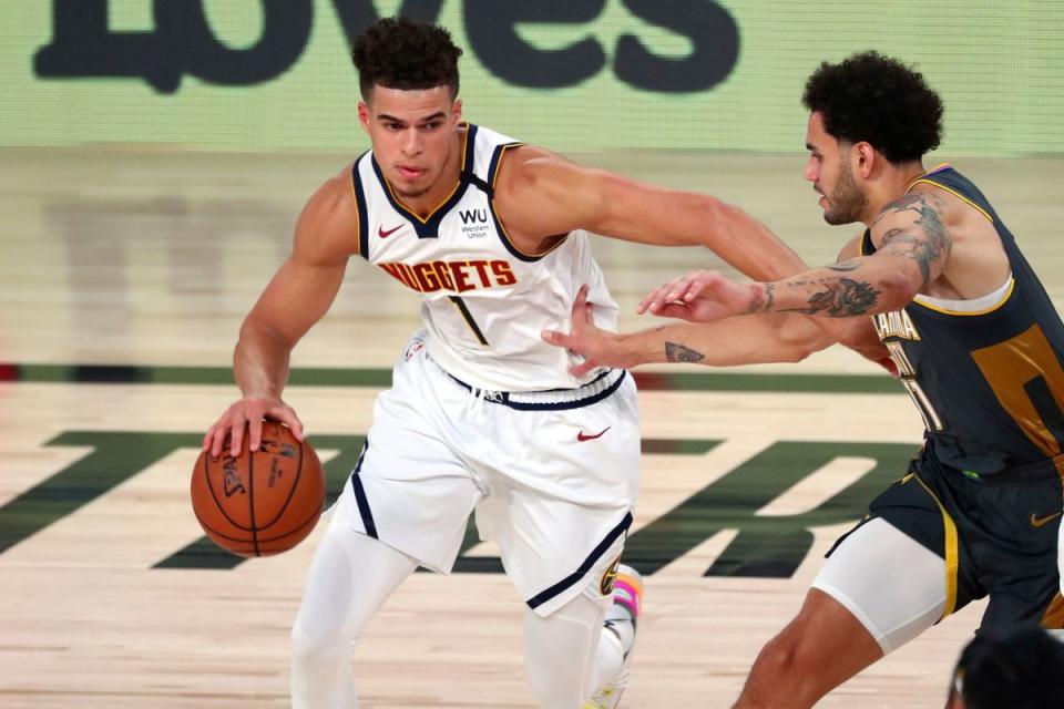 ▲丹佛金塊新星Michael Porter Jr.表示自己確診兩次不願接種新冠肺炎疫苗。（圖／美聯社／達志影像）