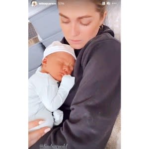 DWTS Lindsay Arnold Meets Witney Carson 1-Week-Old Son Leo