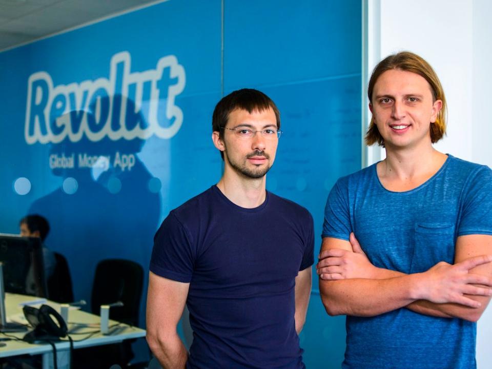 Revolut cofounders Vlad Yatsenko, left, and Nikolay Storonsky