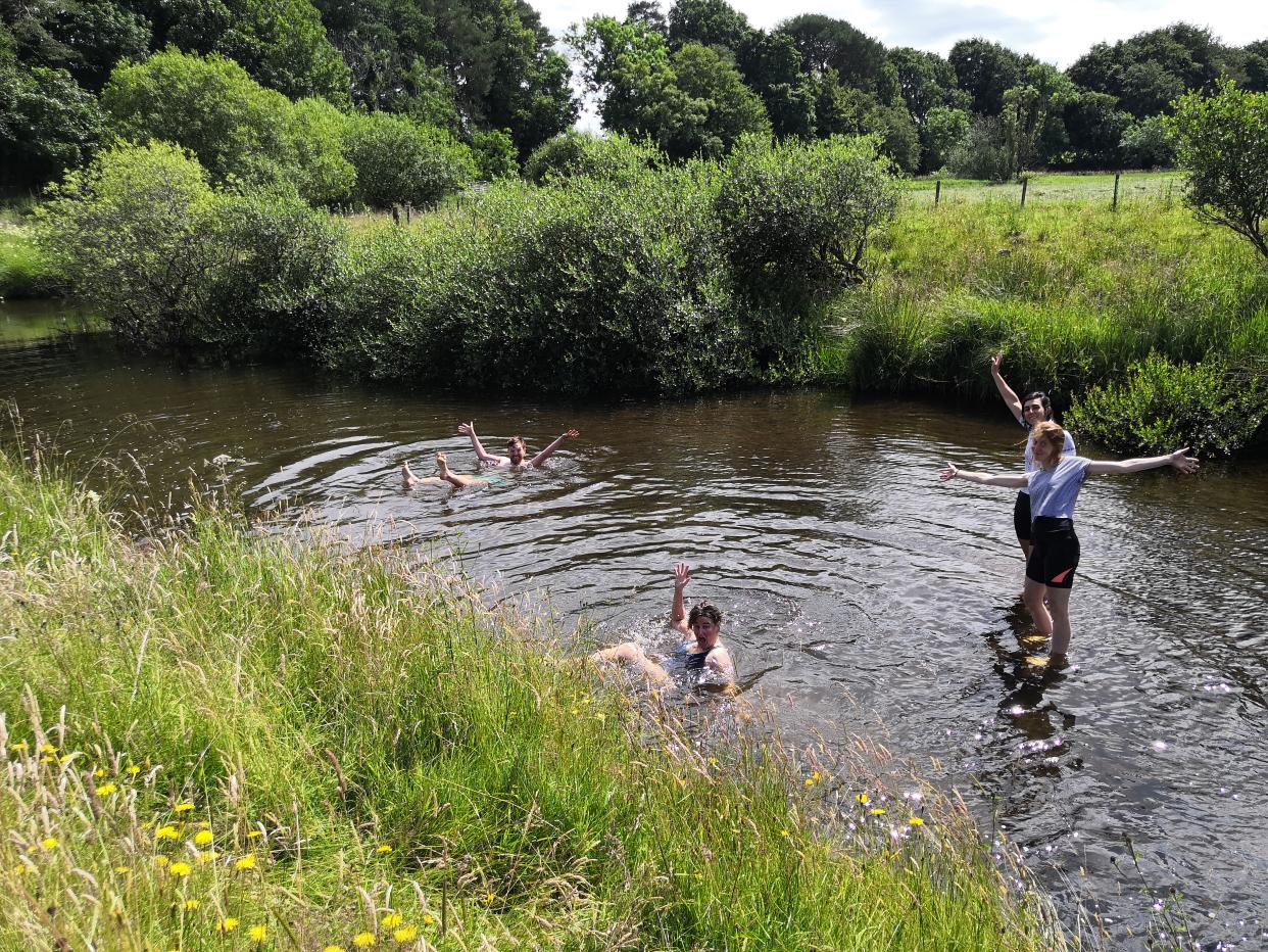 Group of people swimming