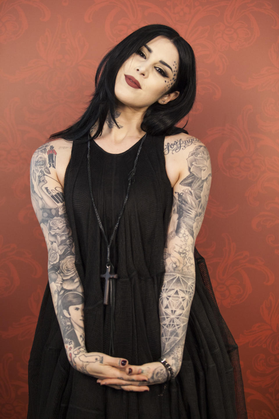 Kat Von D’s baby announcement has sparked controversy. Photo: Getty Images