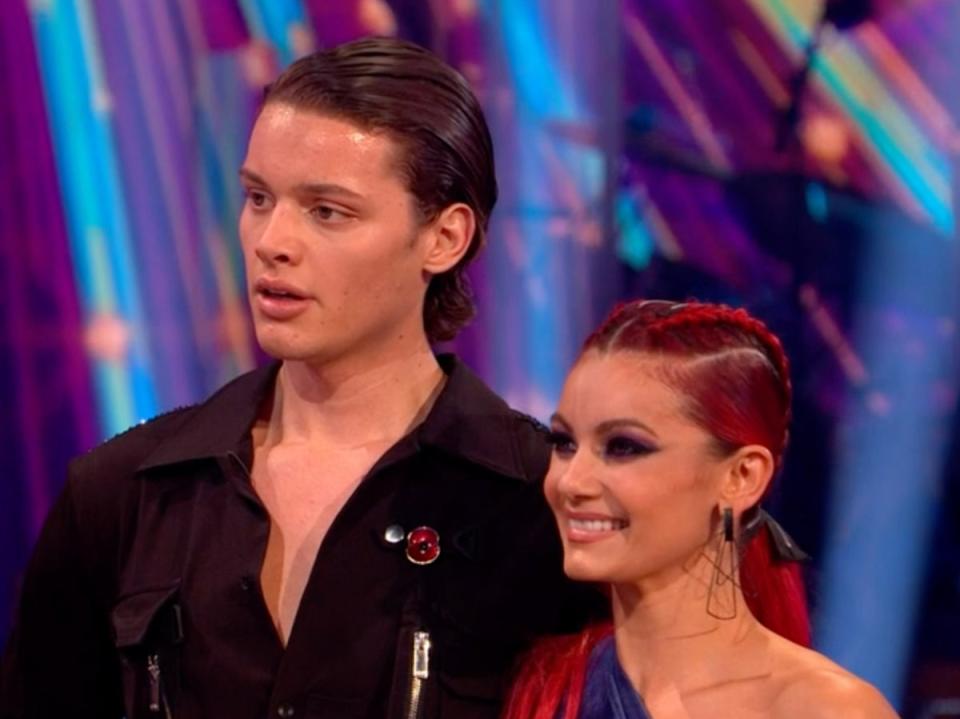 ‘Strictly’s Bobby Brazier and Dianne Buswell on the latest episode (BBC)