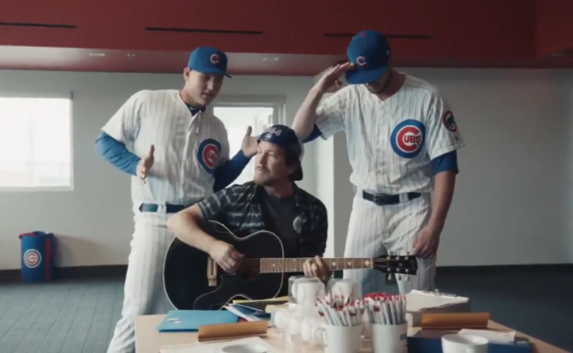 Check Out Eddie Vedder In The Cubs' New Bryzzo Souvenir Company Promo