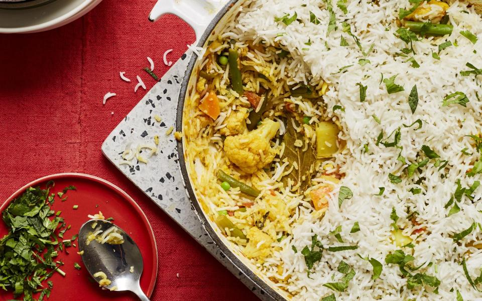 Grandpa Kitchen's vegetable biryani - Ellis Parrinder