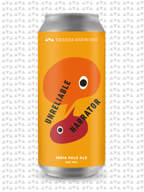 <p><strong>The Brew:</strong> Unreliable Narrator</p><p><strong>The Brewery:</strong> Threes Brewing</p><p><strong>The Flavors:</strong> "Mango, Southern tea, dank, lychee, and snowpine."</p><p><a rel="nofollow noopener" href="https://threesbrewing.myshopify.com/collections/beer/products/unreliable-narrator" target="_blank" data-ylk="slk:threesbrewing.myshopify.com;elm:context_link;itc:0;sec:content-canvas" class="link "><u>threesbrewing.myshopify.com</u></a>.</p>