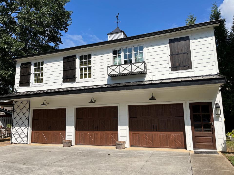 The Boyd-Harvey carriage house, pictured on Aug. 19, 2022, is also part of the grounds available to guests.