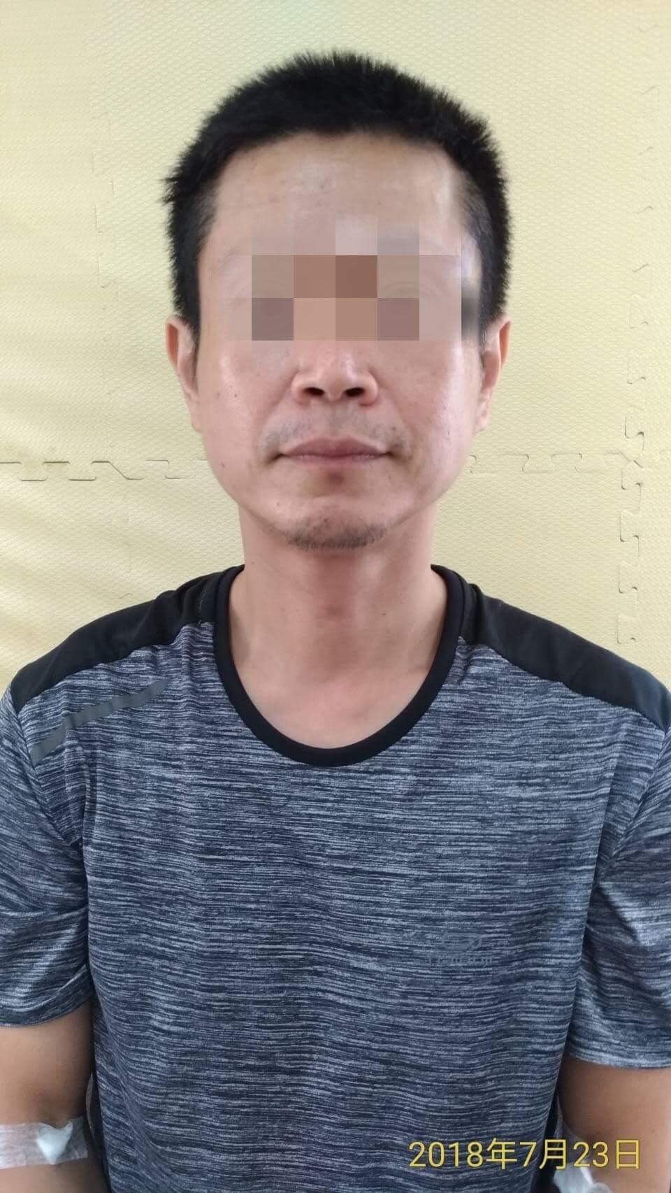 林男曾任小港航空站消防班長，救難英雄如今卻因染上毒癮淪為毒蟲。（警方提供）