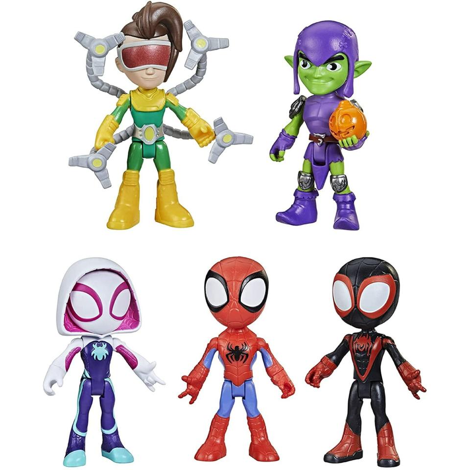 <p><a href="https://go.redirectingat.com?id=74968X1596630&url=https%3A%2F%2Fwww.walmart.com%2Fip%2FMarvel-Spidey-and-His-Amazing-Friends-Web-Squad-Figure-Collection-5-Action-1-COUNT%2F128950647&sref=https%3A%2F%2Fwww.bestproducts.com%2Fparenting%2Fg37706118%2Fgifts-for-4-year-old-boys%2F" rel="nofollow noopener" target="_blank" data-ylk="slk:Shop Now;elm:context_link;itc:0;sec:content-canvas" class="link ">Shop Now</a></p><p>Spidey & His Amazing Friends Action Figures</p><p>walmart.com</p><p>$39.96</p>