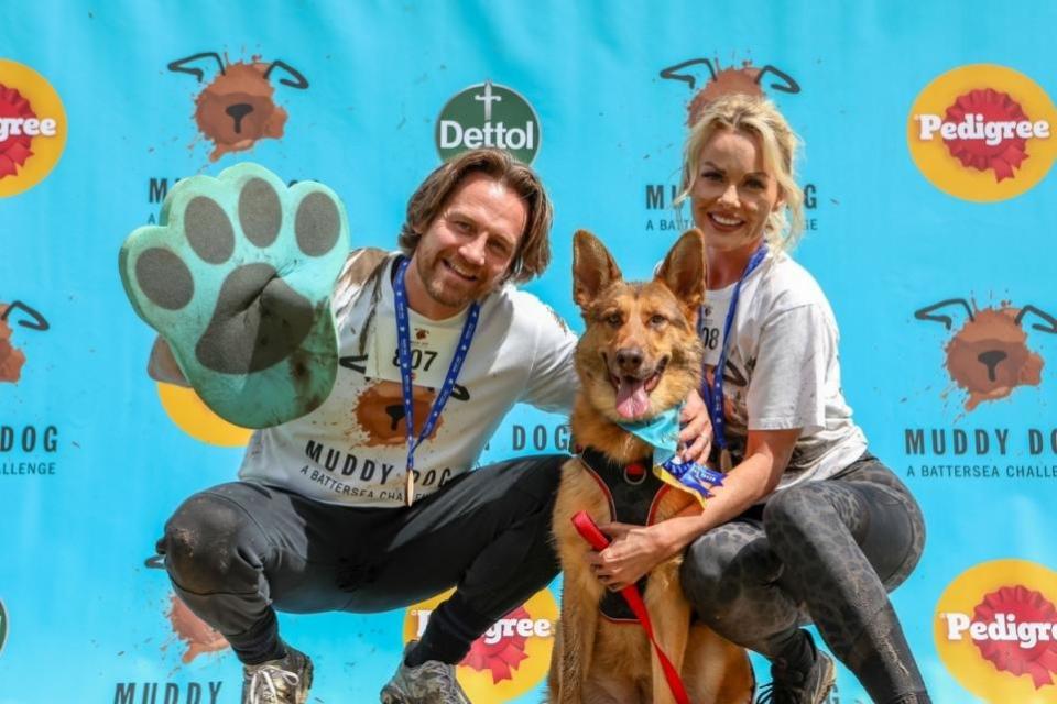 News Shopper: Sammy, Luke and their dog Voodoo took part in memory of their previous dog Alfie