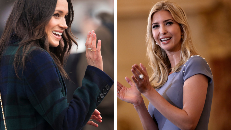 At one point Meghan Markle reportedly considered Ivanka Trump as one of her ‘idols’. Source: Getty