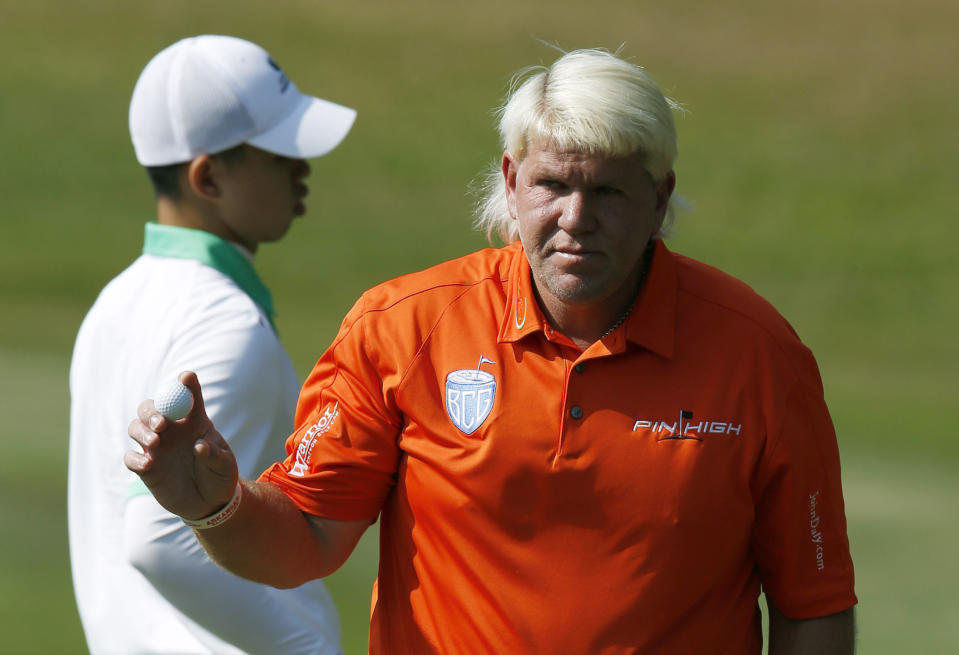 John Daly made a fan's day outside an Augusta Hooters. (AP)