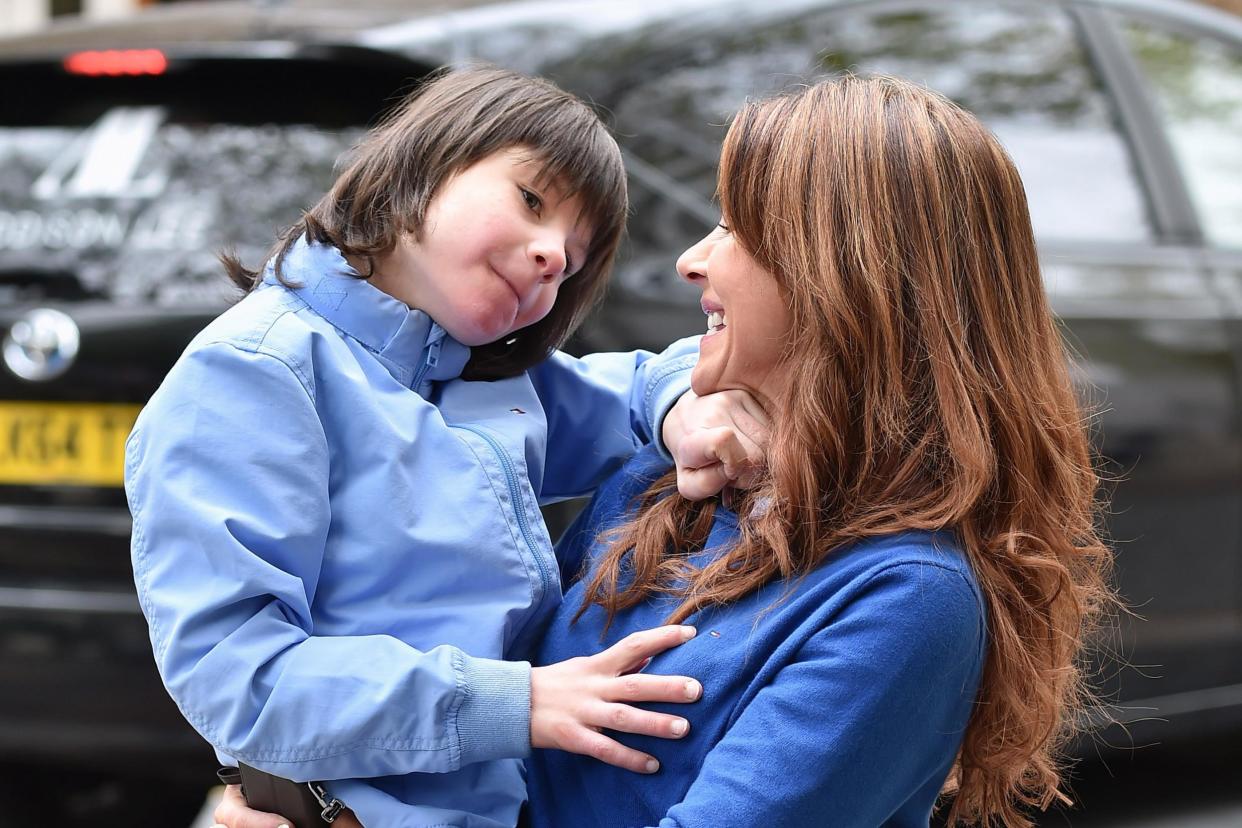Relief: Billy Caldwell and his mother celebrate after his medical prescription for cannabis oil was approved (Photo by HGL/GC Images): GC Images