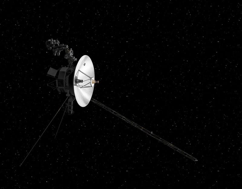 FILE PHOTO: An illustration of NASA's Voyager spacecraft in space