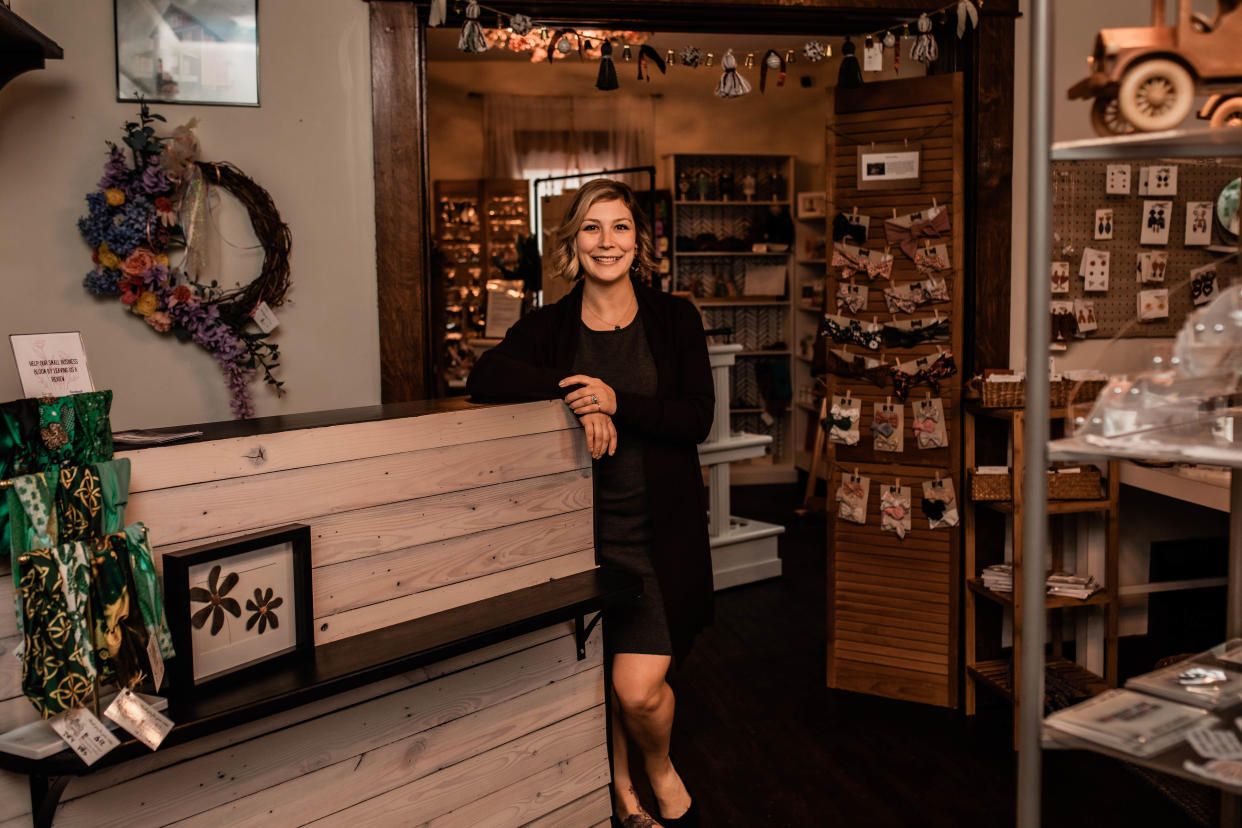 Bri Mangum is the owner of Thirty-two 8 Inspired & Co. in Hartville. The company offers space for local artisans to sell their crafts and goods.