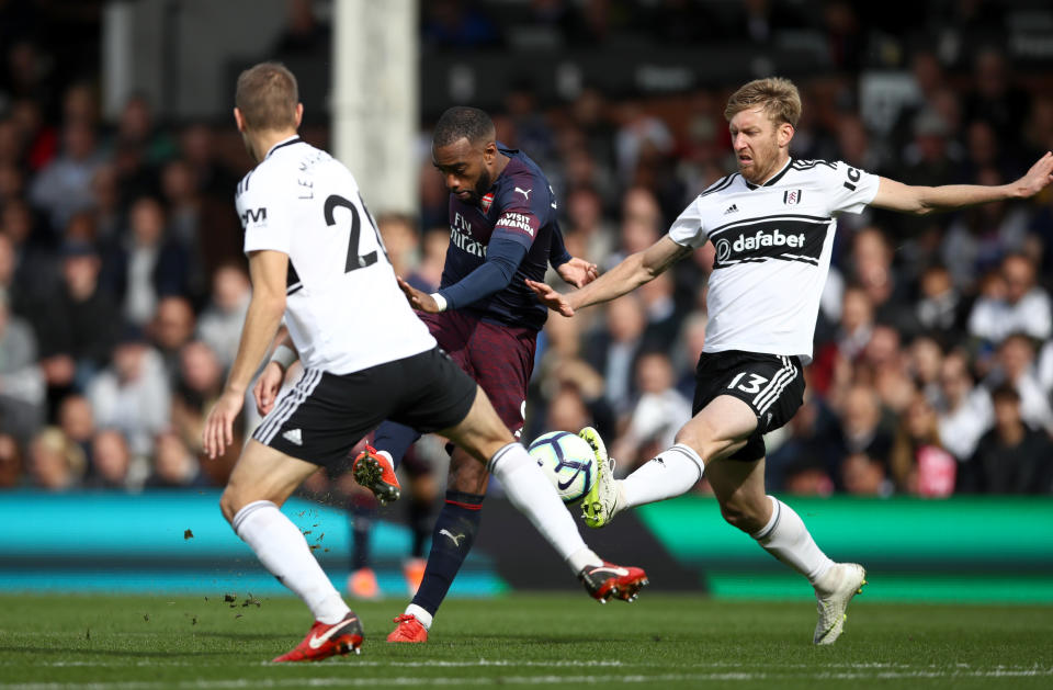 Alexandre Lacazette fires home a decisive second for Arsenal