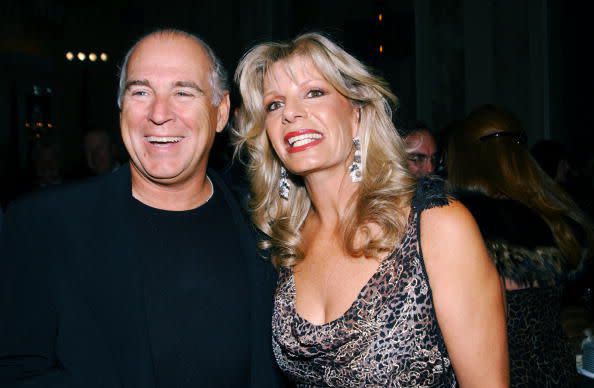 Princess Yasmin Aga Khan, daughter of Rita Hayworth, is joined by Jimmy Buffett at the 17th Annual Rita Hayworth Gala at the Waldorf-Astoria. The chartiy event raises money for Alzheimer's research.  (Photo by Richard Corkery/NY Daily News Archive via Getty Images)