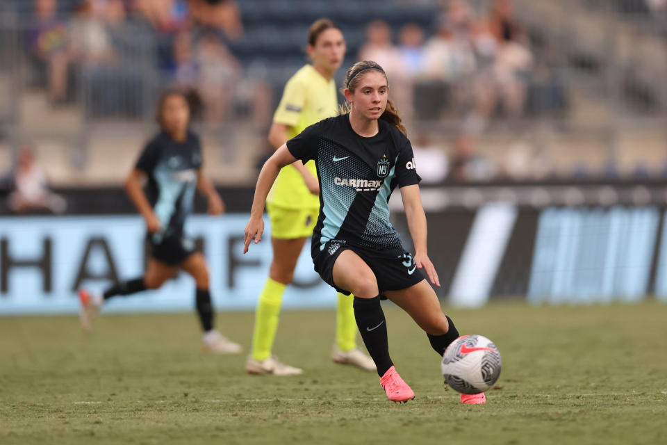 Mak Whitham akan melakoni debut profesionalnya untuk Gotham melawan Washington Spirit pada hari Minggu. (Bill Streicher/Reuters)