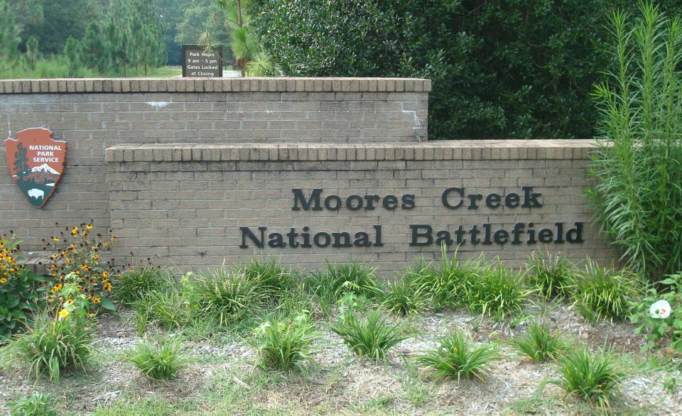 Moore Creek National Battlefield is the site of a Revolutionary War battle.