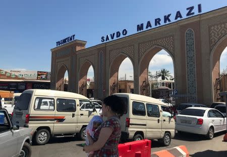 A general view shows Abu Sahiy, a wholesale market near Tashkent, Uzbekistan June 13, 2018. Picture taken June 13, 2018. REUTERS/Stringer