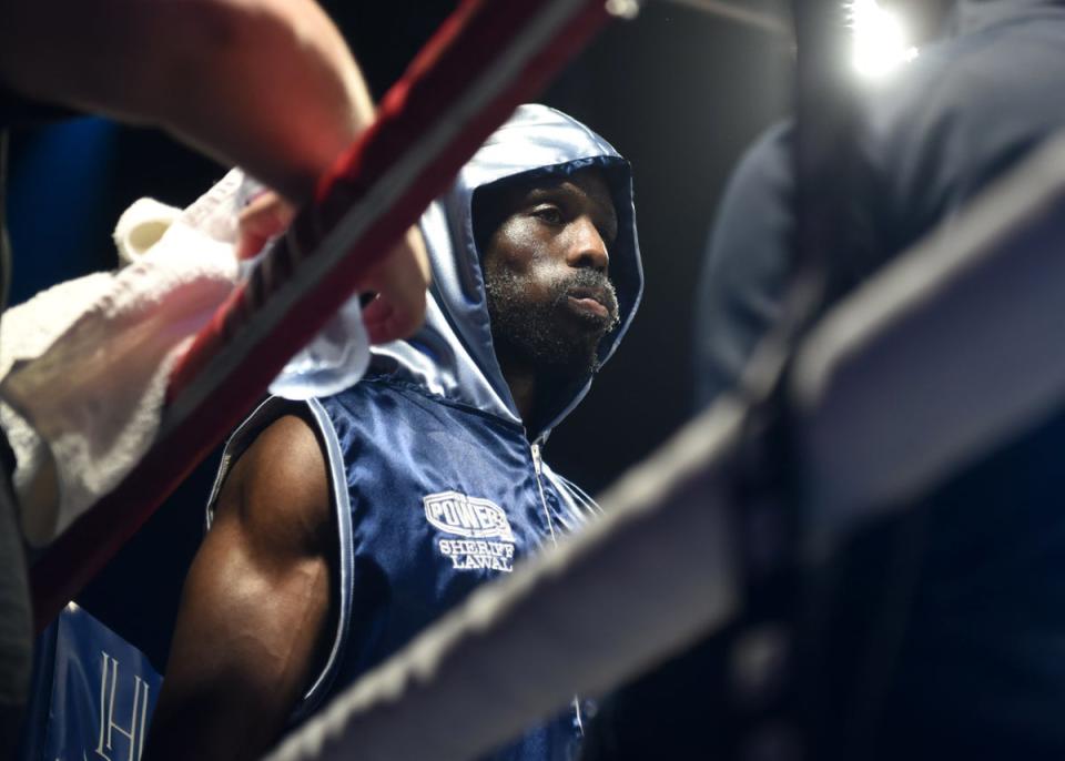 Boxer Sherif Lawal passed away after suffering a knockdown in his pro debut (Philip Sharkey)