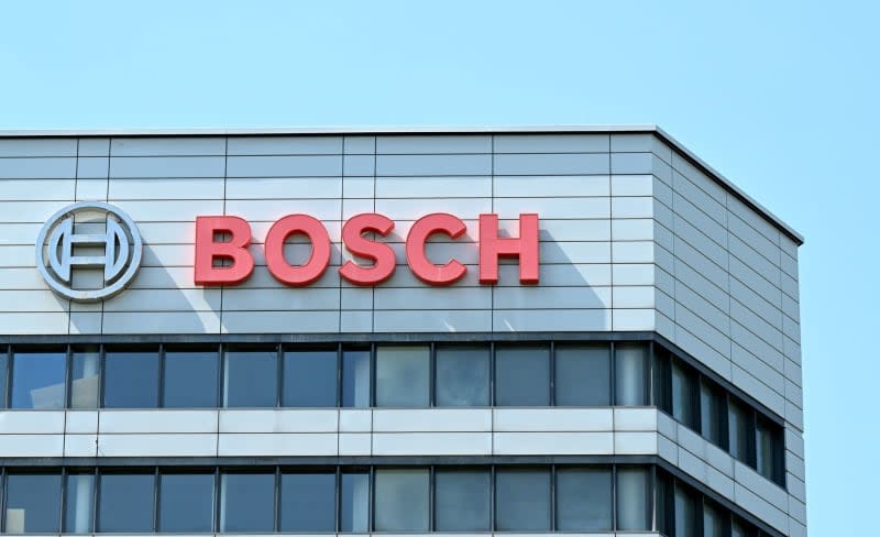 The logo of the industrial group Bosch can be seen at its headquarters. German engineering firm and auto supplier Bosch plans to cut hundreds of jobs in its Bosch Power Tools division. "The company expects a need to cut up to 560 jobs ... by the end of 2026," a Bosch spokeswoman told dpa on 31 January. Bernd Weißbrod/dpa