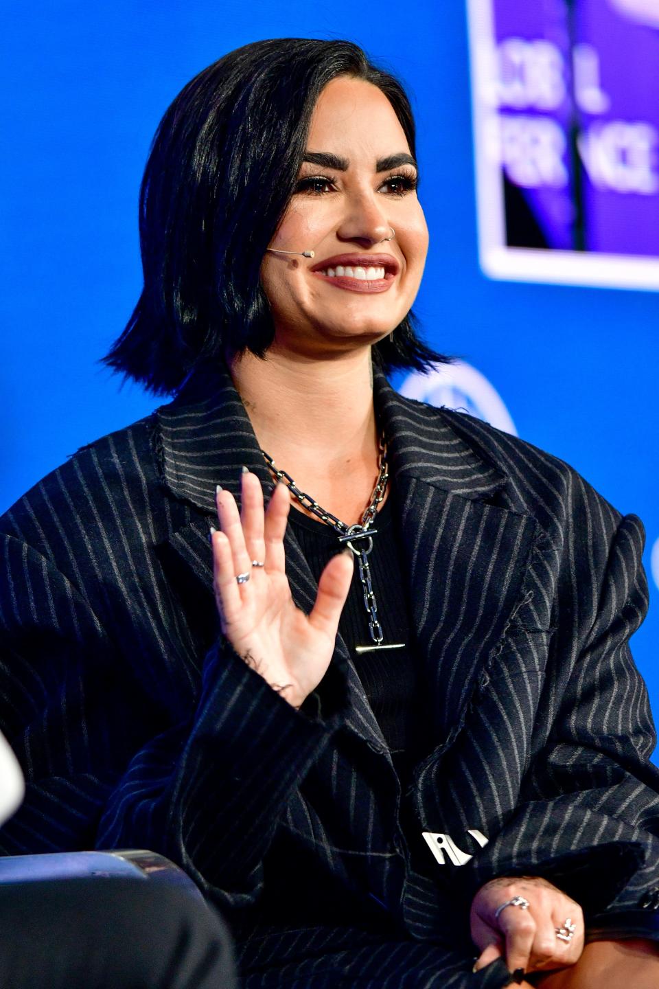 BEVERLY HILLS, CALIFORNIA - MAY 03: Demi Lovato attends the 2023 Milken Institute Global Conference at The Beverly Hilton on May 03, 2023 in Beverly Hills, California. (Photo by Jerod Harris/Getty Images) ORG XMIT: 775920230 ORIG FILE ID: 1487356207