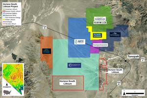 Horizon South Lithium Property Location