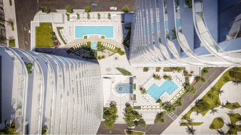 The pool terraces. - Credit: Kolter Urban