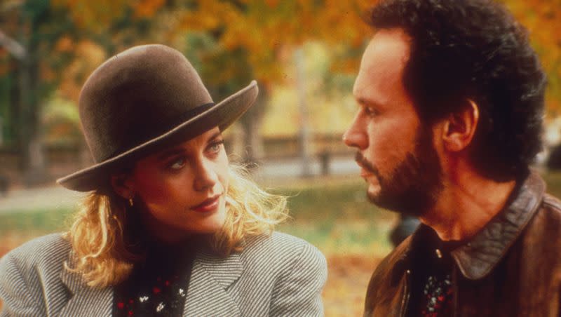 Meg Ryan and Billy Crystal in the 1989 film “When Harry Met Sally.” 