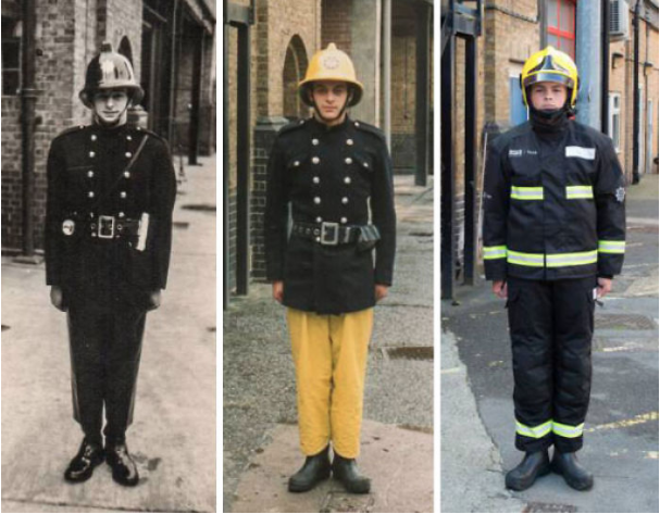 Tres generaciones de bomberos: 1966, 1988 y 2015