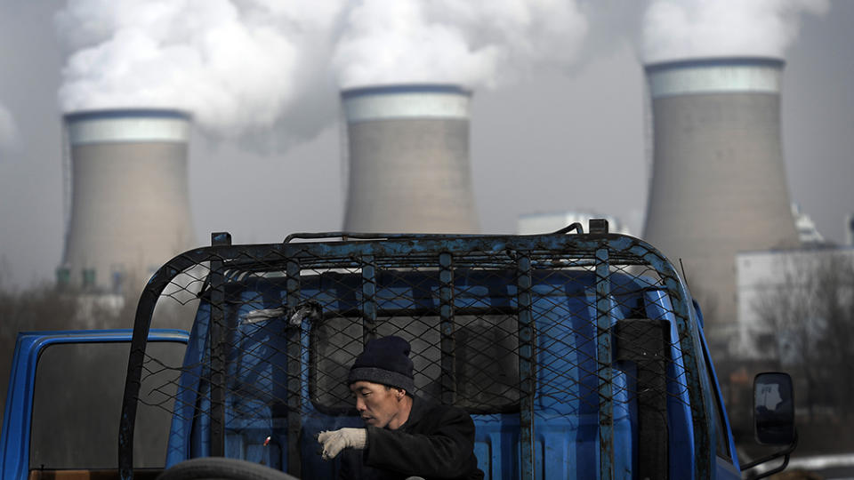 A coal-fired power plant in Shanxi province, China