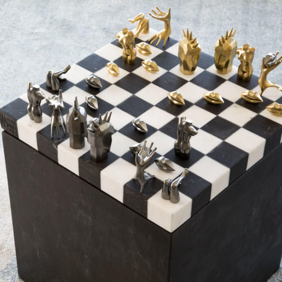 The Diamond-Encrusted, Hand-Sculpted Marble Chess Set