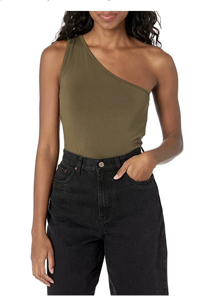 3) The Drop Payton One-Shoulder Top