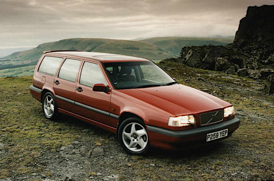 <p>If there’s one type of car Volvo is particularly known for, it’s the large <strong>saloon</strong>, or more specifically the large <strong>estate</strong>. The 850 was in production only in the early to mid 1990s, but it’s an excellent example, and it also marked a turning point for the company.</p><p>Though its styling was much more rounded, the 850 was clearly in the same spirit as the older <strong>200 Series</strong>. At the same time, it was technically different, with <strong>transversely-mounted engines</strong> (some of them with <strong>five cylinders</strong>) and <strong>front-wheel drive</strong>. The car lived beyond its name, becoming known as the <strong>S70</strong> or <strong>V70</strong>, depending on body style, in 1996. The former didn’t last much longer, but the V70 went through another generation, finally being discontinued a quarter of a century after its great predecessor made its debut.</p>