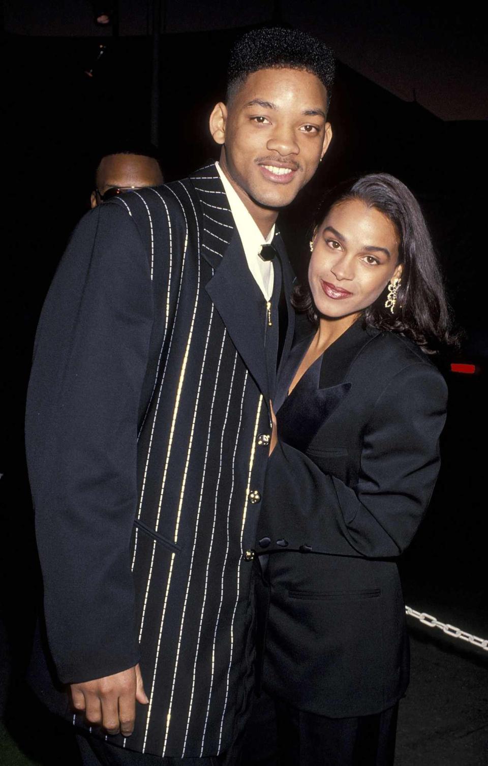 Will Smith and girlfriend Sheree Zampino attend the 24th Annual NAACP Image Awards on January 11, 1992 at Wiltern Theatre in Los Angeles, California