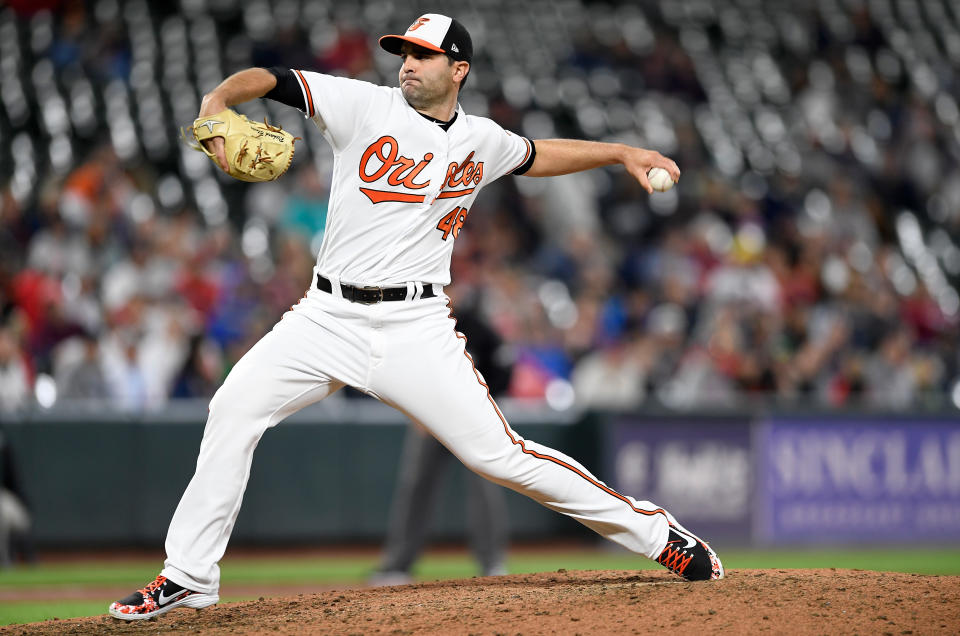 Richard Bleier is the latest Baltimore Oriole to excel out of the bullpen (G Fiume/Getty Images)