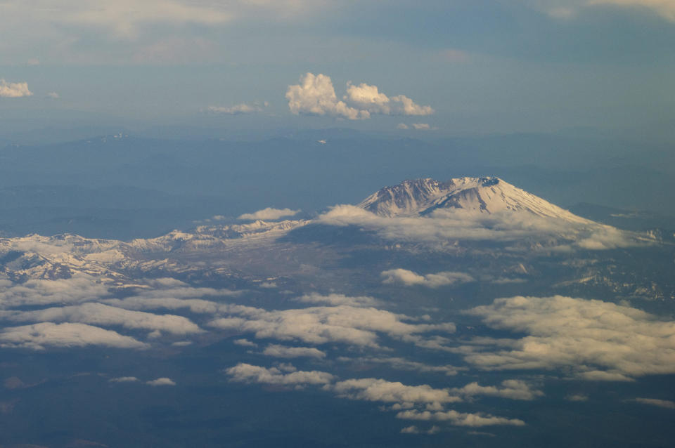 Mount St. Helens is seen Thursday, May 18, 2023, near Castle Rock, Washington. / Credit: Lindsey Wasson / AP