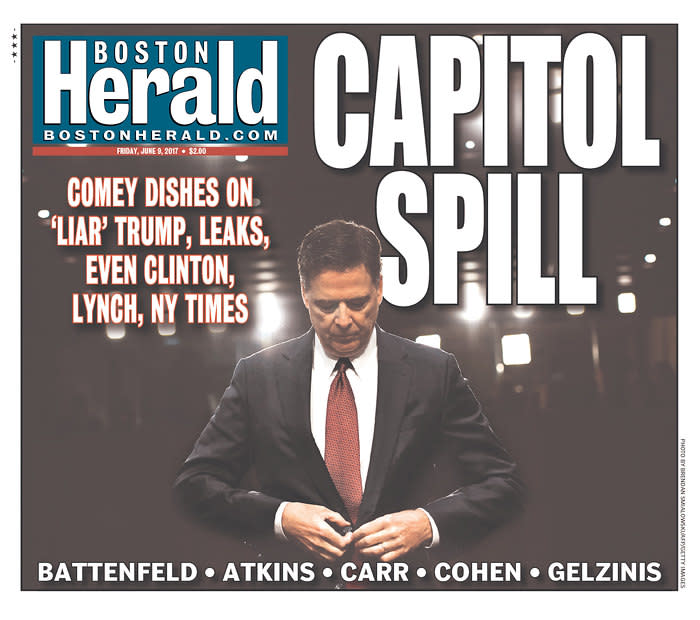 <p>“Boston Herald,” published in Boston, Mass. (Newseum) </p>