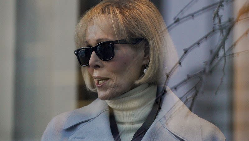 E. Jean Carroll arrives at Manhattan federal court on Wednesday, Jan. 17, 2024, in New York. Less than a year after convincing a jury that former President Donald Trump sexually abused her decades ago, Carroll is set to take the stand again to describe how his verbal attacks affected her after she came forward.