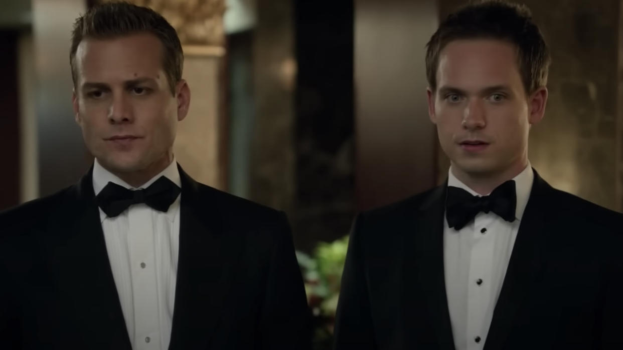  Gabriel Macht and Patrick J. Adams on Suits 