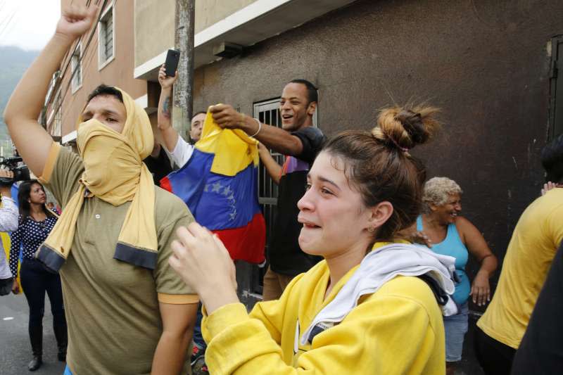 2019年1月，委內瑞拉反對派支持者再度走上街頭，要求馬杜洛總統下台（AP）