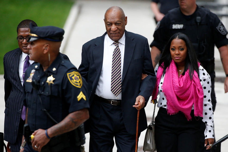 Bill Cosby arrives for the first day of his trial