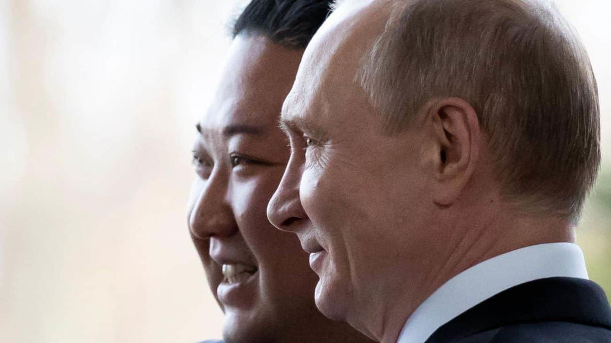 Vladimir Putin and Kim Jong Un. Photo: AFP via Getty Images